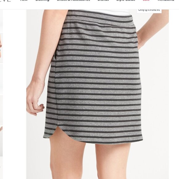 Sundry Saturday Skirt - Navy w/side stripes - Picture 8 of 8